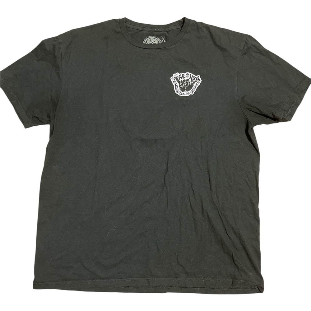 Hawaiian Island Creations Black Aloha Graphic T-Shirt XL